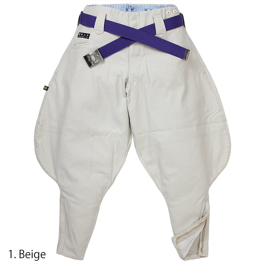 Toraichi tobi pants navy blue fabric texture close-up
