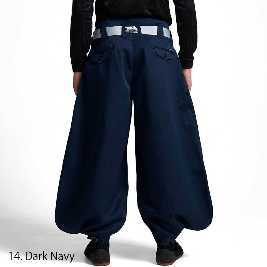 toraichi v nikka pants side profile showcasing wide cut