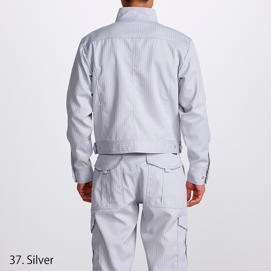 Side view of Toraichi 7160-124 Silver Blouson Jacket and matching pants