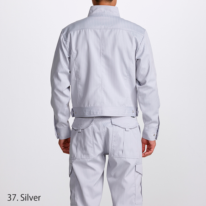 Side view of Toraichi 7160-124 Silver Blouson Jacket and matching pants