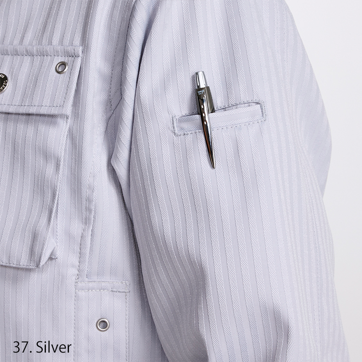 Front chest pocket close-up showing reinforced buttons