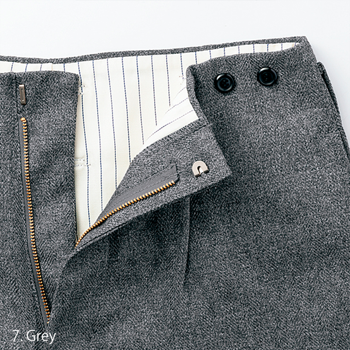 Pocket close-up of Toraichi 8050-414 Grey Long Nikka tobi pants