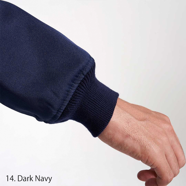 Zipper close-up showing metallic durability and industrial styling