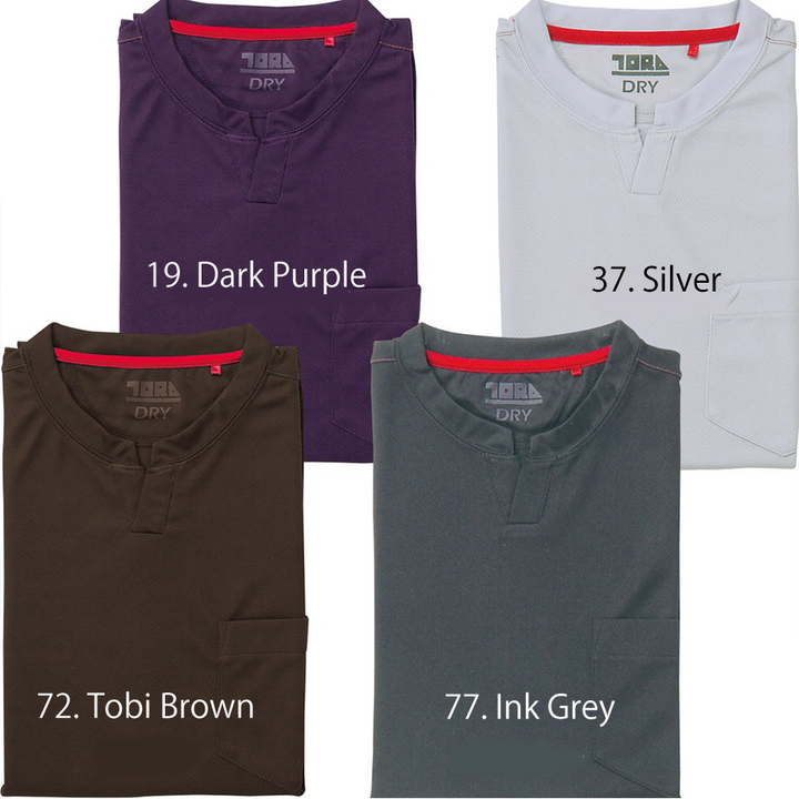 Chest pocket detail of Toraichi 5959-654 long sleeve Japanese workwear shirt
