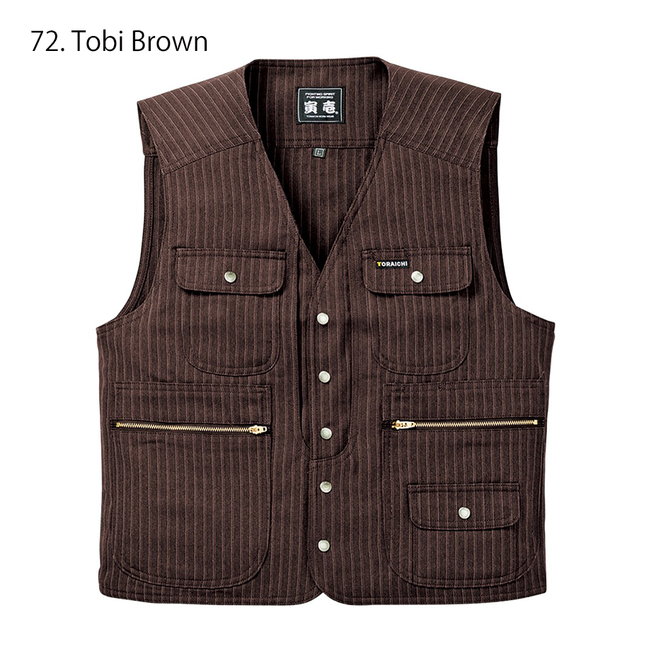 Toraichi 4309-611 tobi vest in rouge red color front view