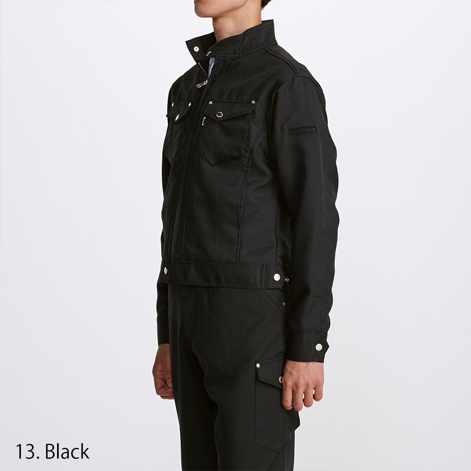 Side profile view showing the sleek silhouette and collar design