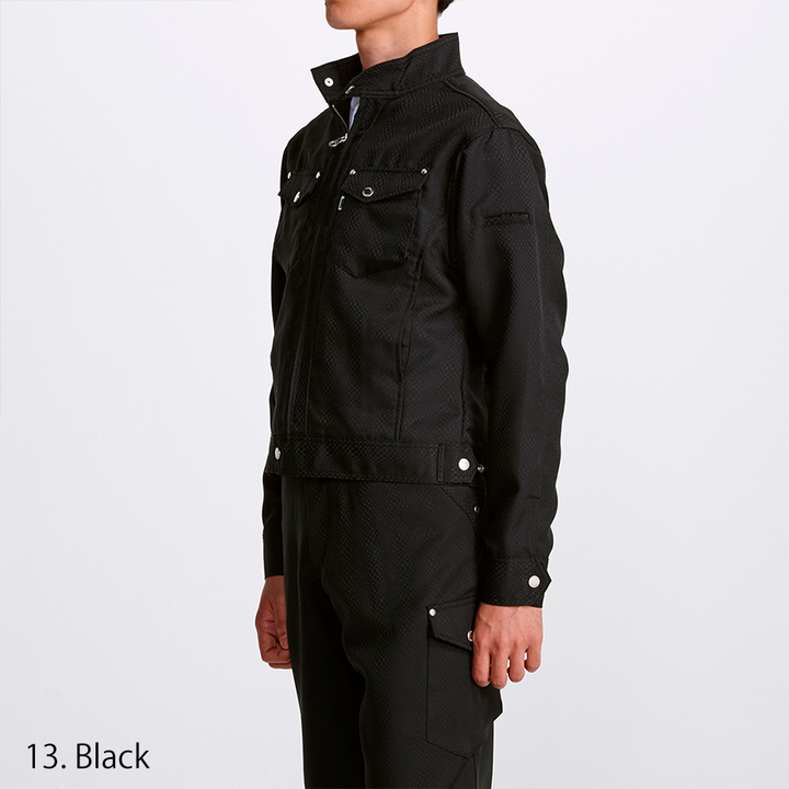 Side profile view showing the sleek silhouette and collar design