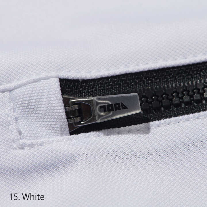 Multiple color lineup of the Toraichi 5975-624 short-sleeve zip-up shirts representing durable summer-ready design and professional workwear performance.