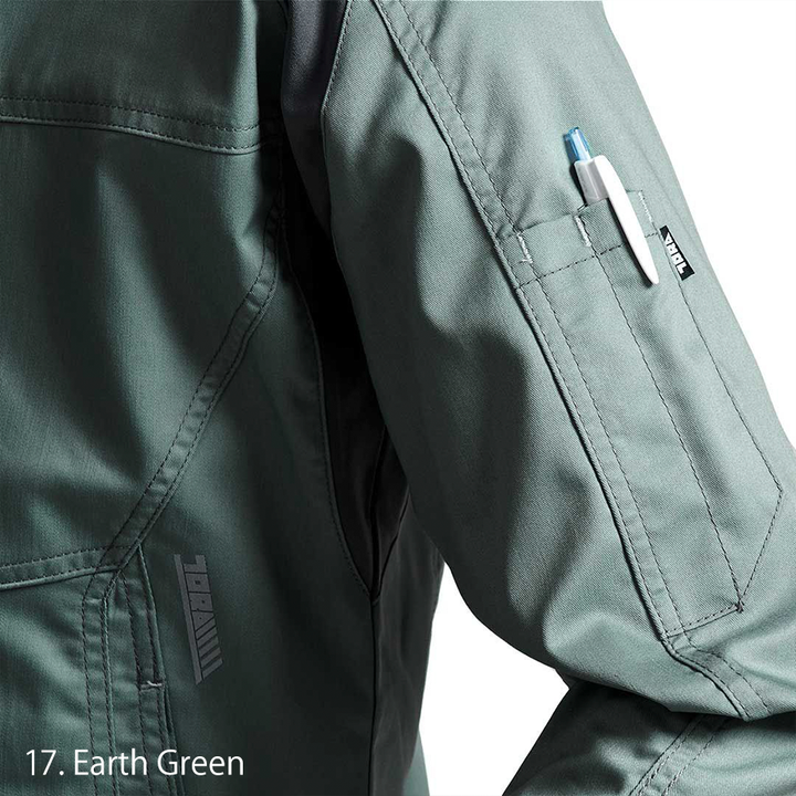 front and back comparison of the Toraichi summer blouson jacket showing fit and mobility