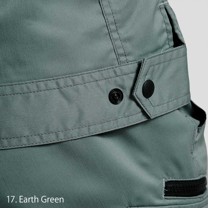 zipper pull close-up of the 2131-124 lightweight workwear jacket with smooth operation