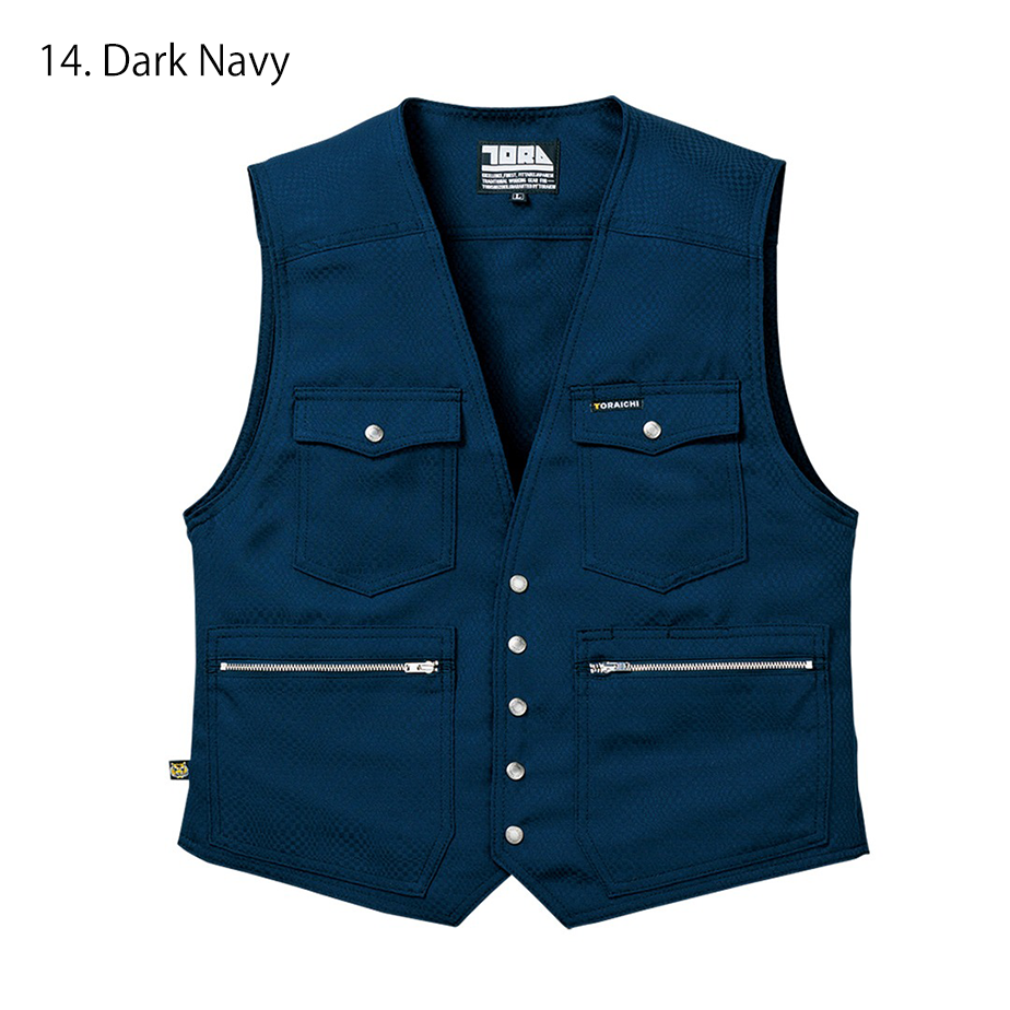 Toraichi tobi vest 7460-611 with durable polyester dobby weave