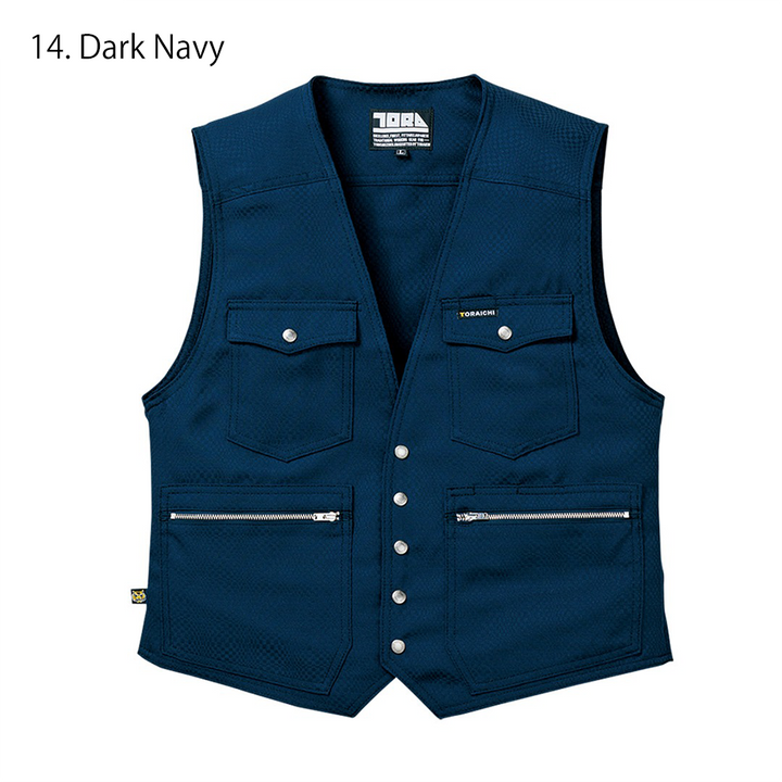 Toraichi tobi vest 7460-611 with durable polyester dobby weave