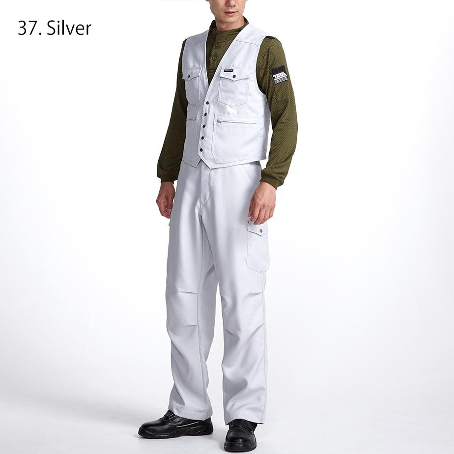 Back view of Toraichi 7460-611 silver tobi vest