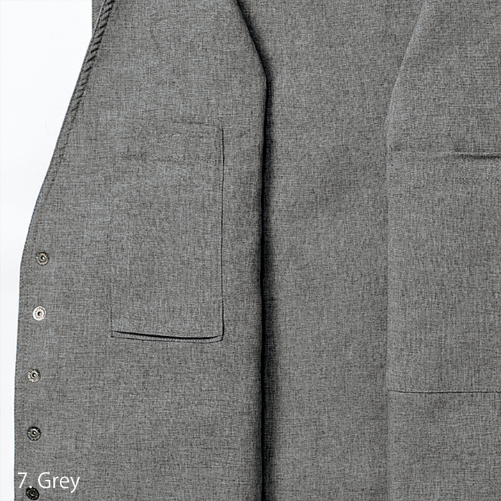 Side view of textured fabric on Toraichi 8021-611 polyester vest