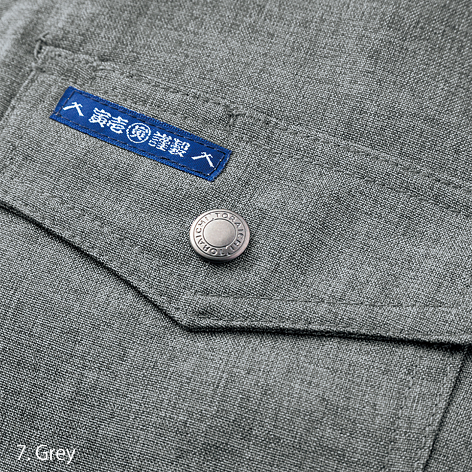 Close-up of chest pocket and snap buttons on Toraichi 8021-611 vest