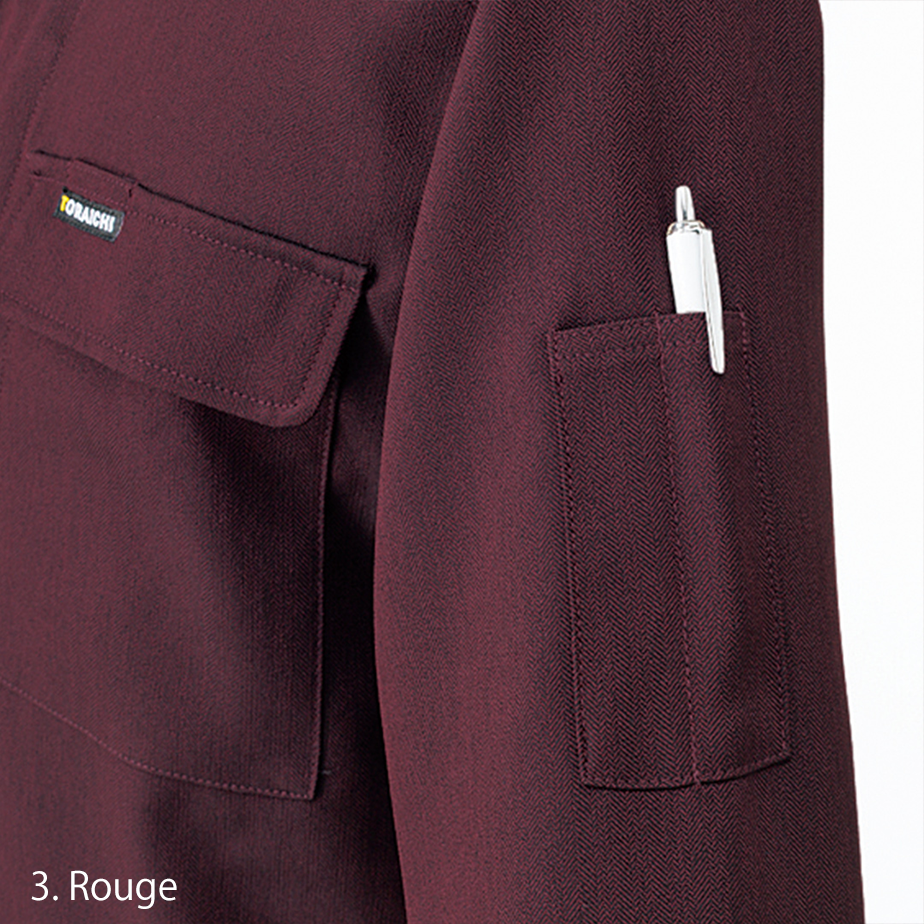 Back view highlighting tailored yoke, straight hem, and clean construction