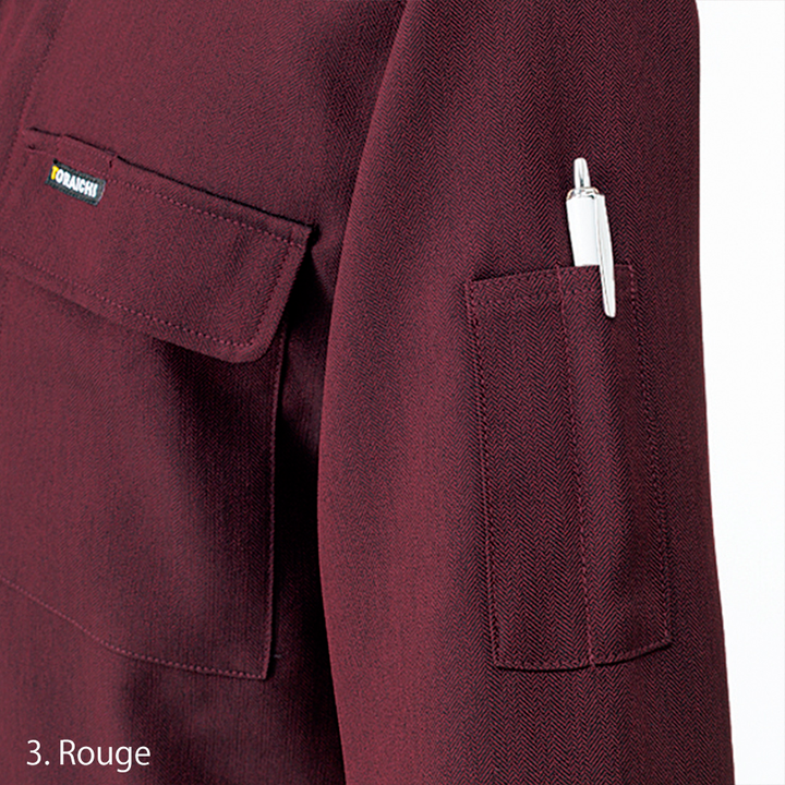 Back view highlighting tailored yoke, straight hem, and clean construction