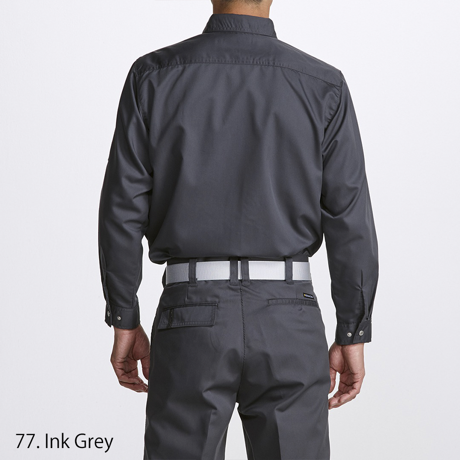 Side profile of Toraichi 2151-125 soft twill shirt showing smooth texture