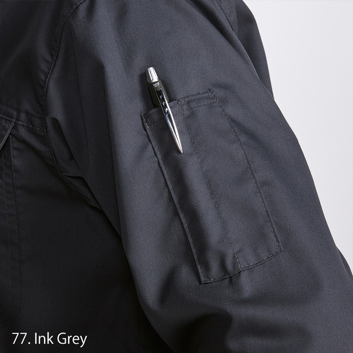Olive green version of Toraichi 2151-125 soft twill workwear shirt