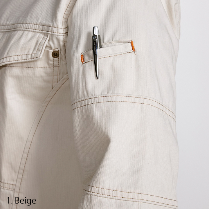 Sleeve cuff detail of Toraichi 2180-125 long sleeve Japanese workwear shirt