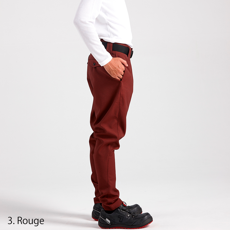 Close-up of the Toraichi Japanese workwear waistband with logo patch and reinforced belt loops for durability.