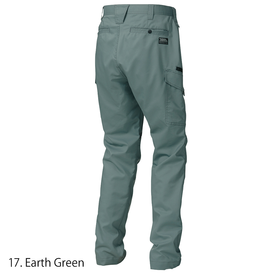 Close-up of the Toraichi Japanese workwear back pocket seam showing clean double-needle construction for strength.