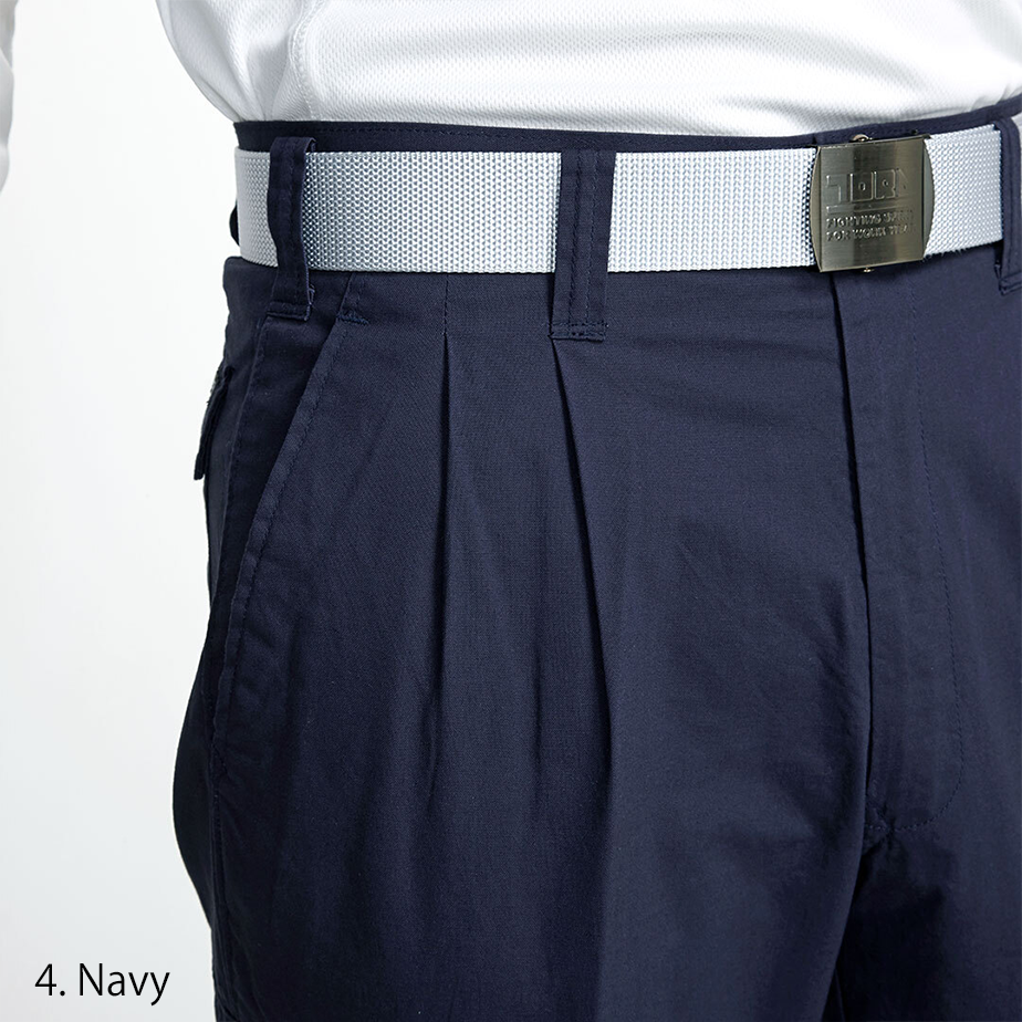 Rear view of the Toraichi tobi workwear trousers featuring reinforced seams and functional pocket design for strength and utility.