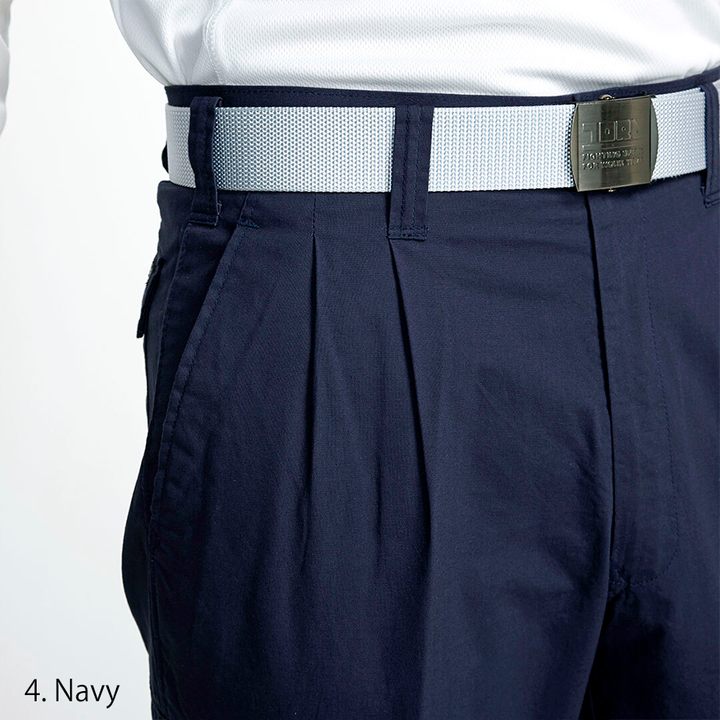 Rear view of the Toraichi tobi workwear trousers featuring reinforced seams and functional pocket design for strength and utility.