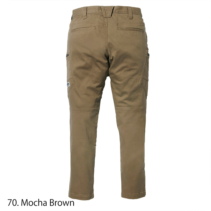 Knee section stitching detail for mobility and long-term wear resistance