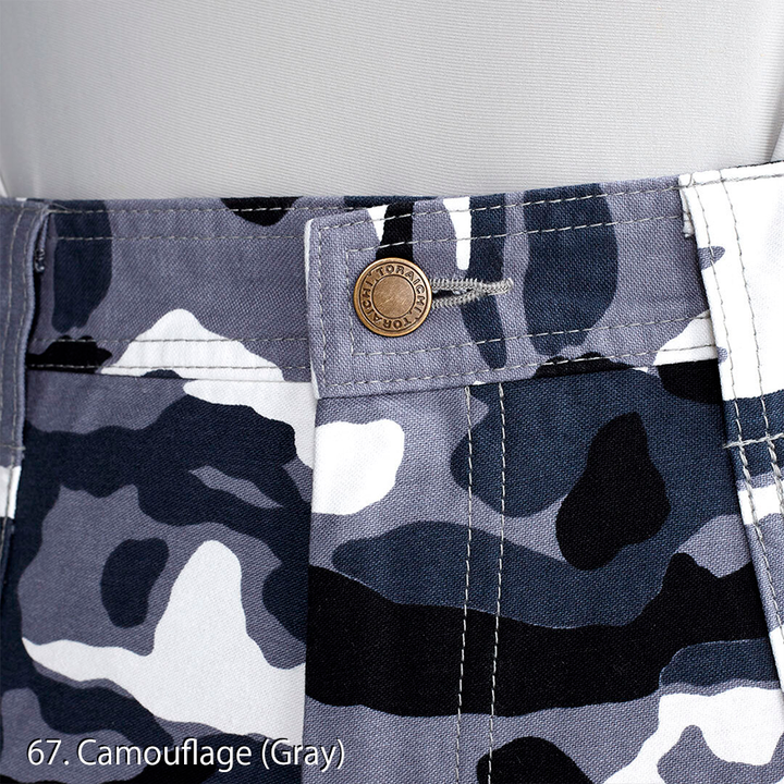 Toraichi 4441-701 baggy camouflage gray tobi trousers for men