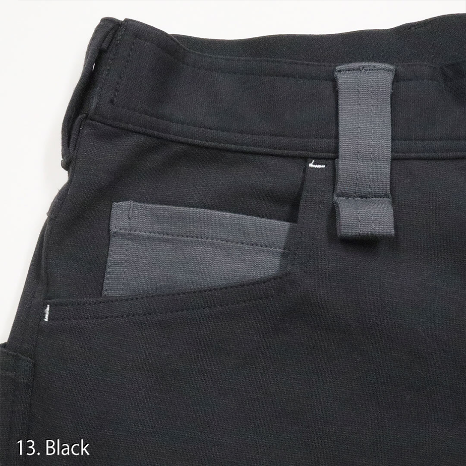 Navy version of the Toraichi Japanese workwear jogger trousers illustrating durable seams and versatile silhouette.