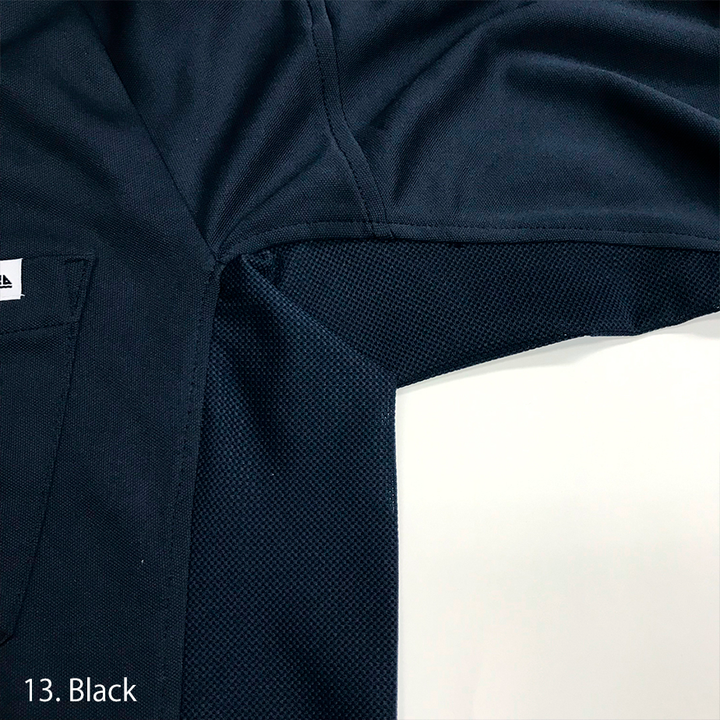 Collar close-up of Toraichi 5949-617 long sleeve crew neck tee