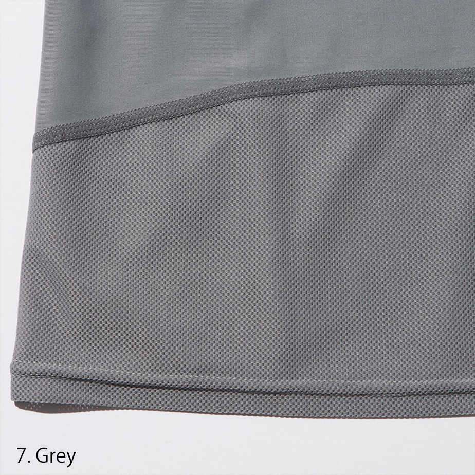 Macro image of the mesh panel on the Toraichi 5982-617 performance T-shirt showing fine ventilation weave.