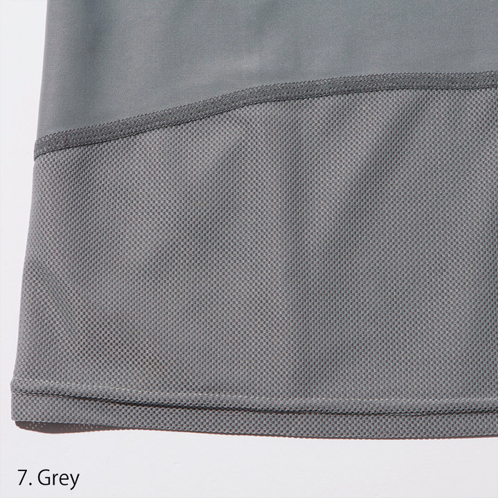 Macro image of the mesh panel on the Toraichi 5982-617 performance T-shirt showing fine ventilation weave.