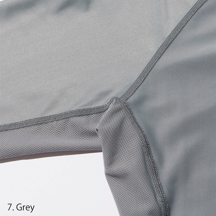 Detailed shot of the sleeve seam and flatlock stitching emphasizing durability and comfort for active work.