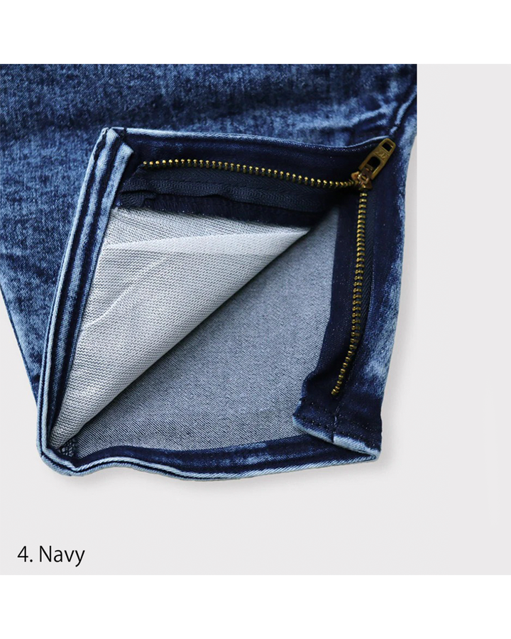 8922-448 Denim Slim Super Super Long Eight-Quarter