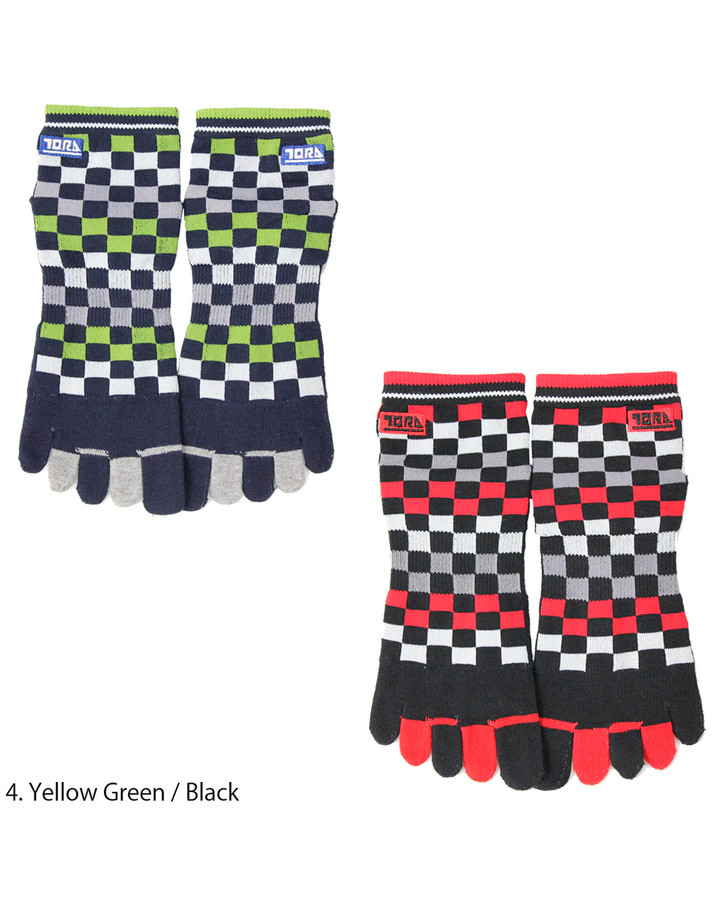 0108-909 Ichimatsu Short 5-Toe Socks (8 Pairs)