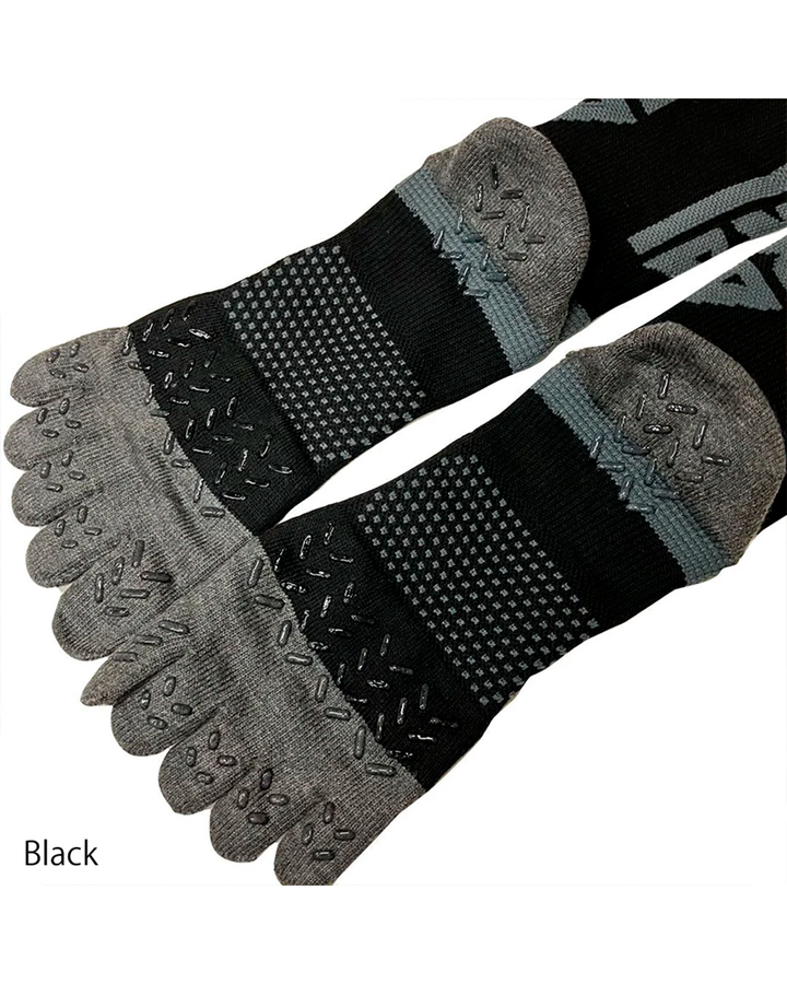 0121-909 Logo Long Grip 5-Toe Socks (8 Pairs)