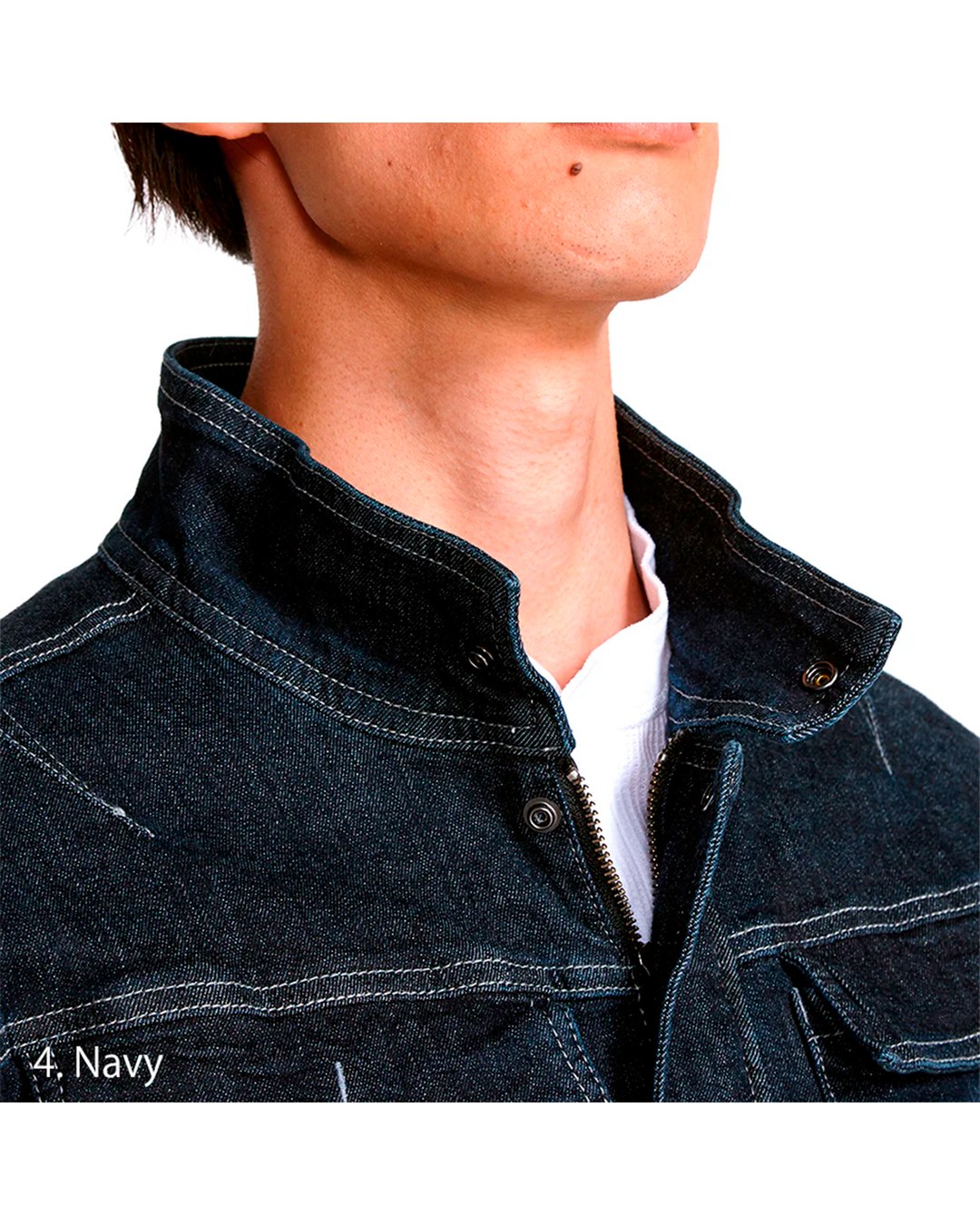 8930-554 Denim Bellows Riders Jacket