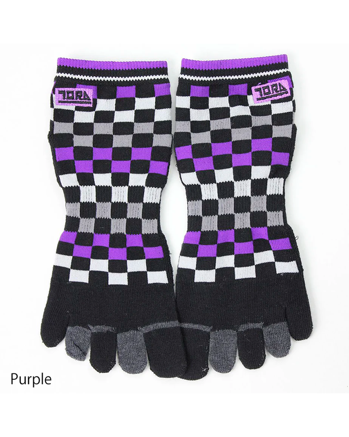 0108-909 Ichimatsu Short 5-Toe Socks (8 Pairs)
