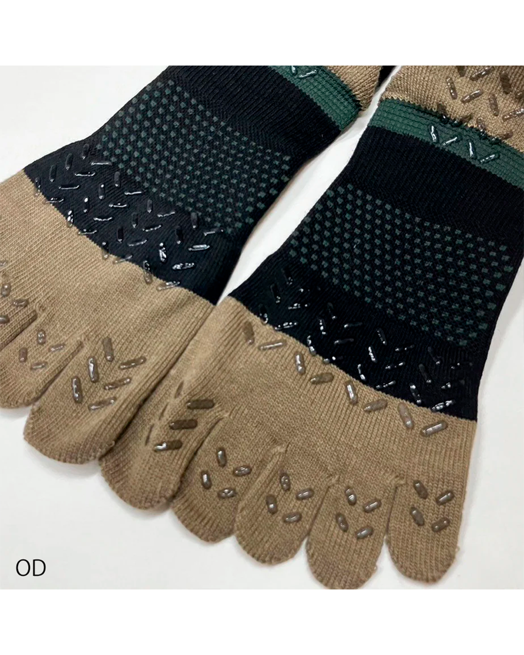 0121-909 Logo Long Grip 5-Toe Socks (8 Pairs)