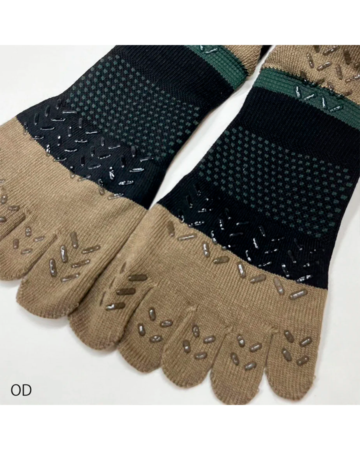 0121-909 Logo Long Grip 5-Toe Socks (8 Pairs)