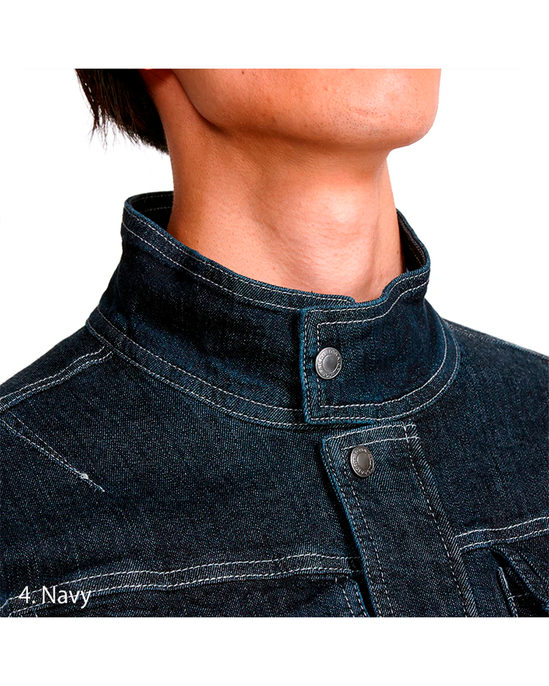 8930-554 Denim Bellows Riders Jacket