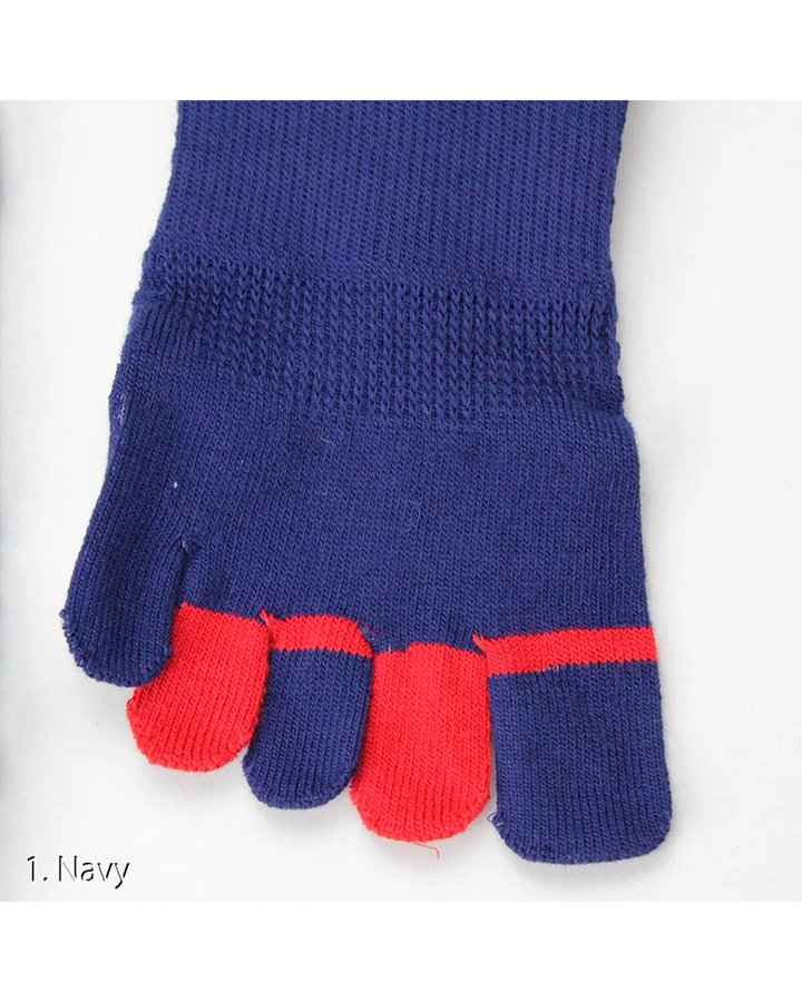 0101-909 Plain 5-Toe Socks (8 Pairs)