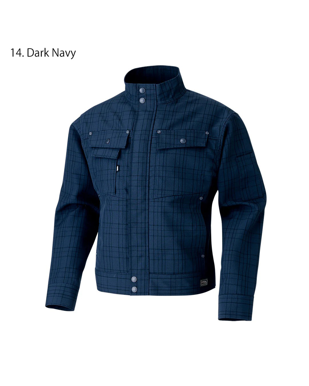 7560-124 Checked Long Sleeve Blouson Jacket