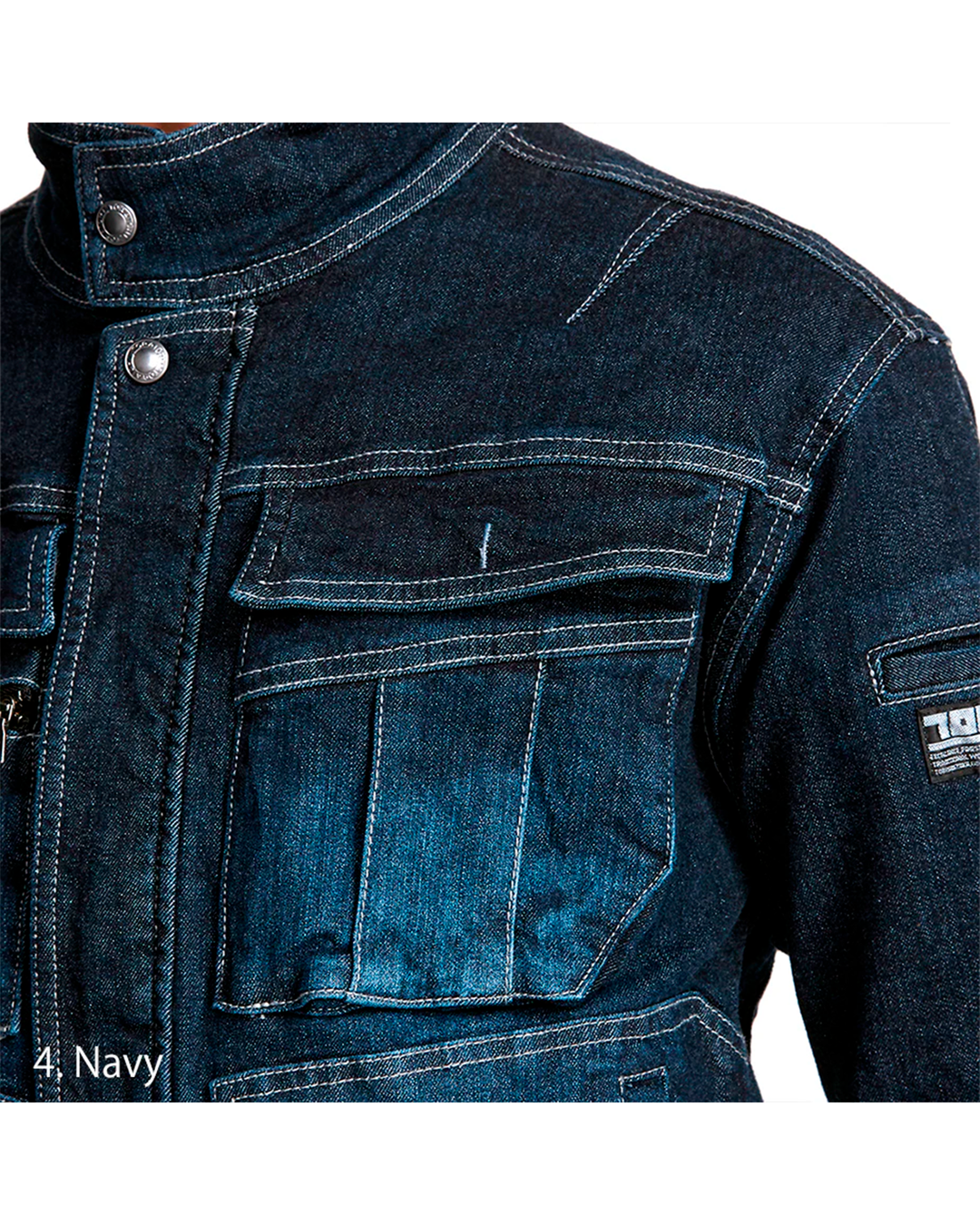8930-554 Denim Bellows Riders Jacket