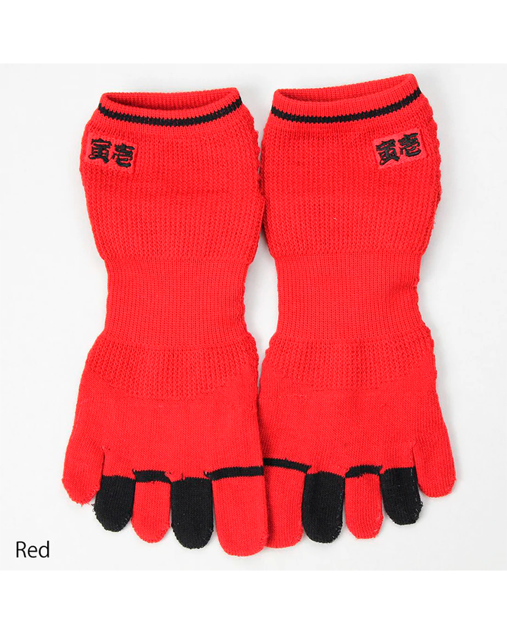 0106-909 Plain Short 5-Toe Socks (8 Pairs)