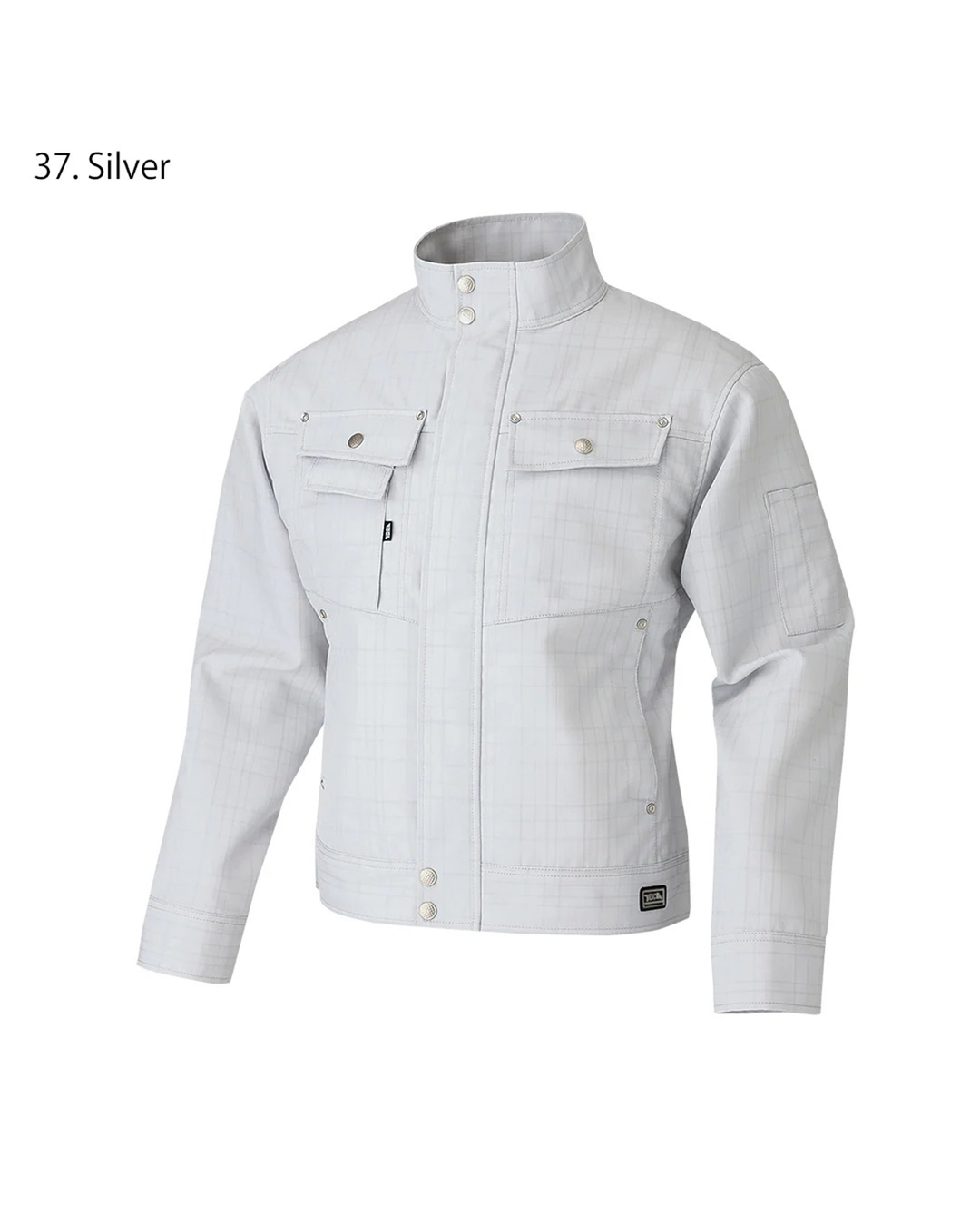 7560-124 Checked Long Sleeve Blouson Jacket