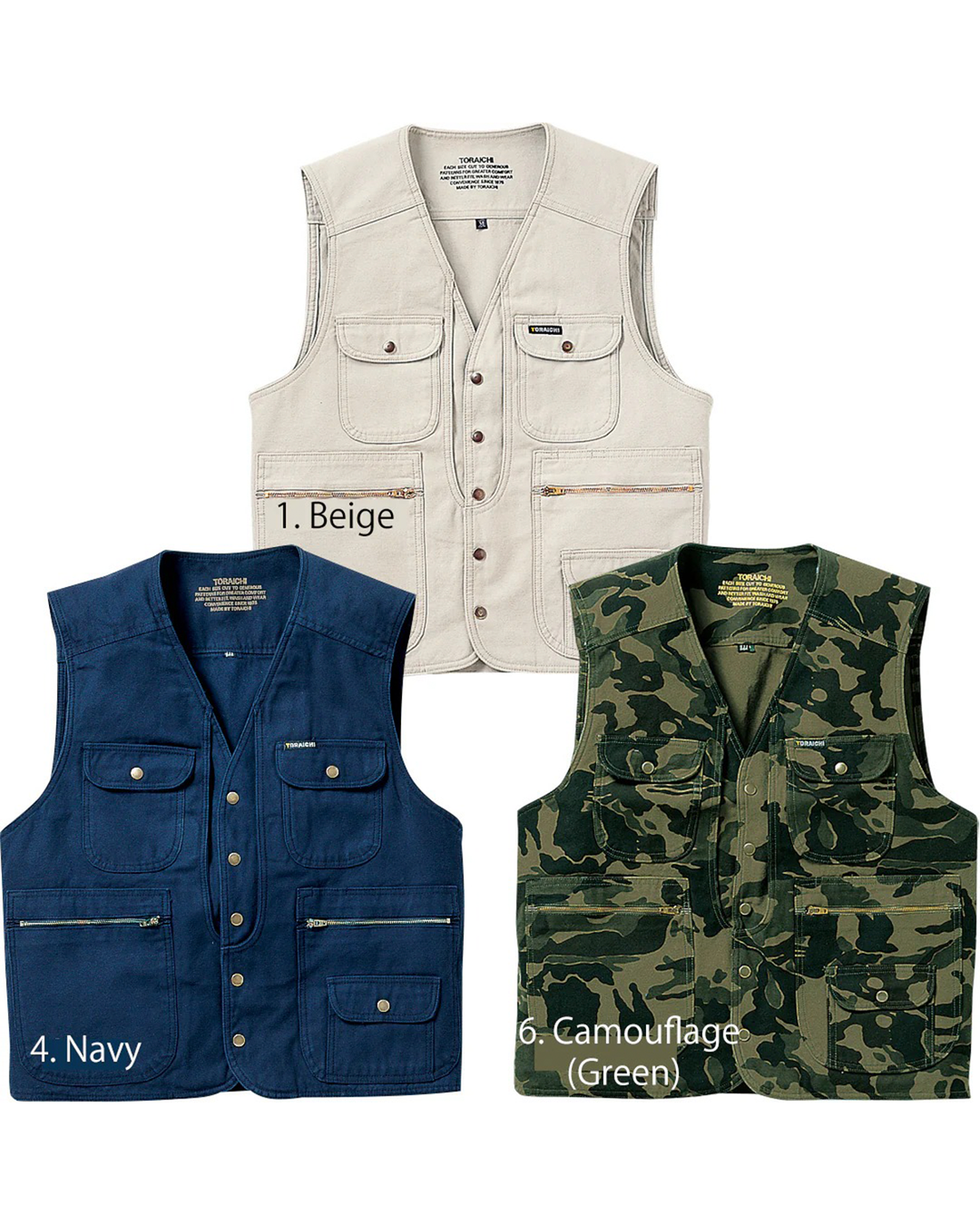 4441-611 Army Vest | Structured Utility Vest with Functional
