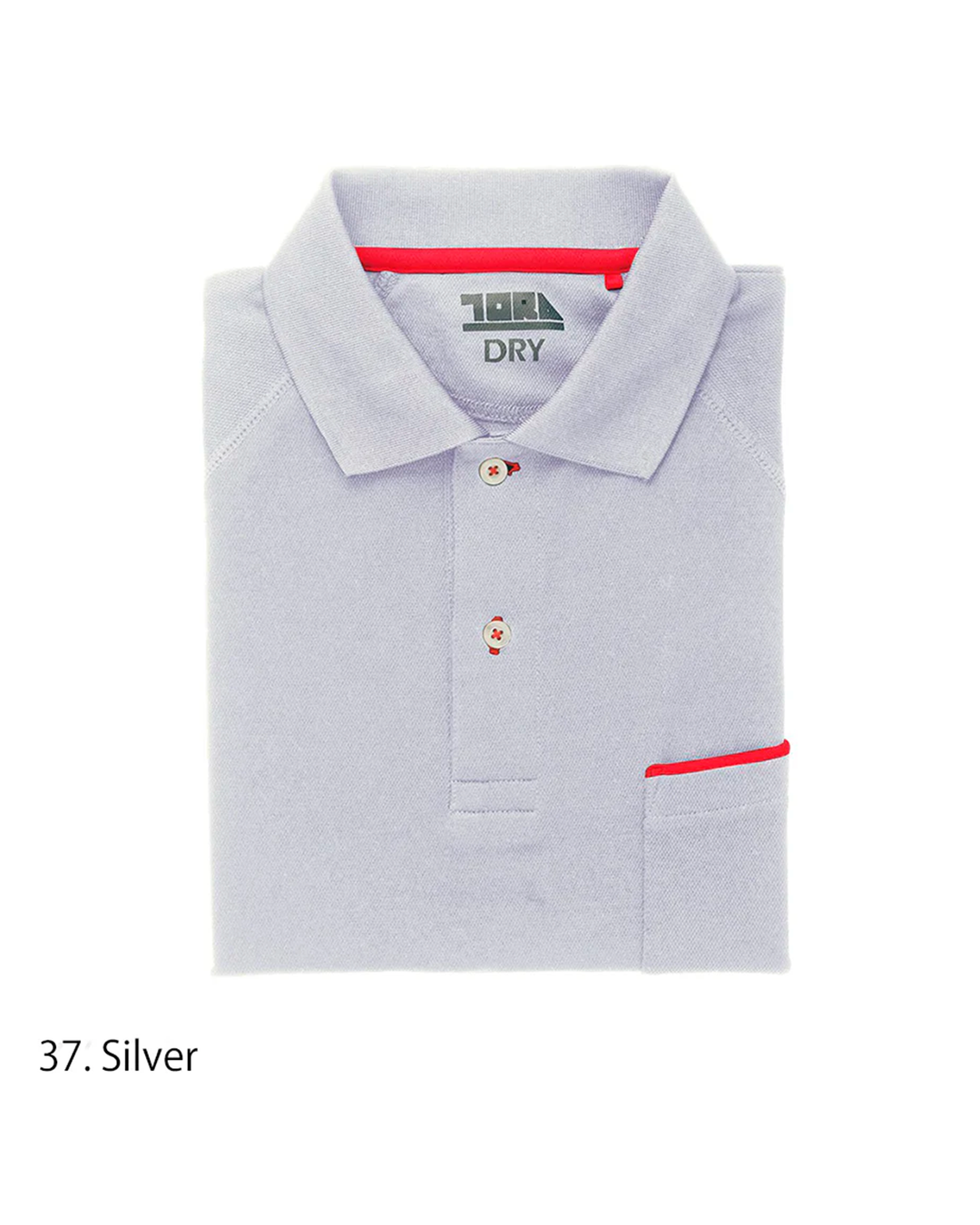 5960-614 TORAICHI Red Selvage Long-Sleeve Polo Shirt